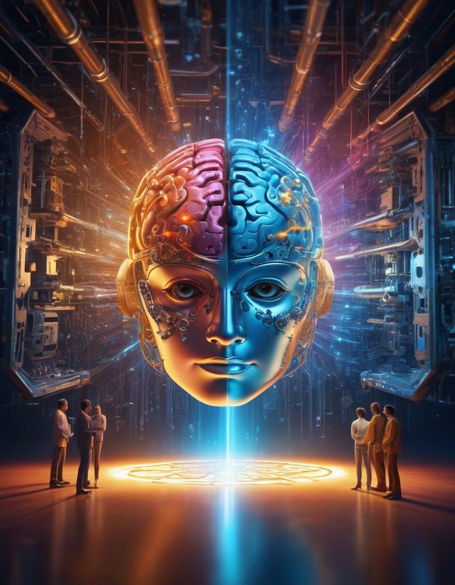 An inspirational scene of an open lock symbolizing potential, with bright rays of light emanating from it. In the background, an abstract representation of a brain filled with gears and circuits, suggesting cognitive evaluation and online IQ assessments. A diverse group of people in the foreground, engaged in using digital devices for taking assessments, reflecting inclusivity and innovation. super-realistic. vibrant colors. soft focus.